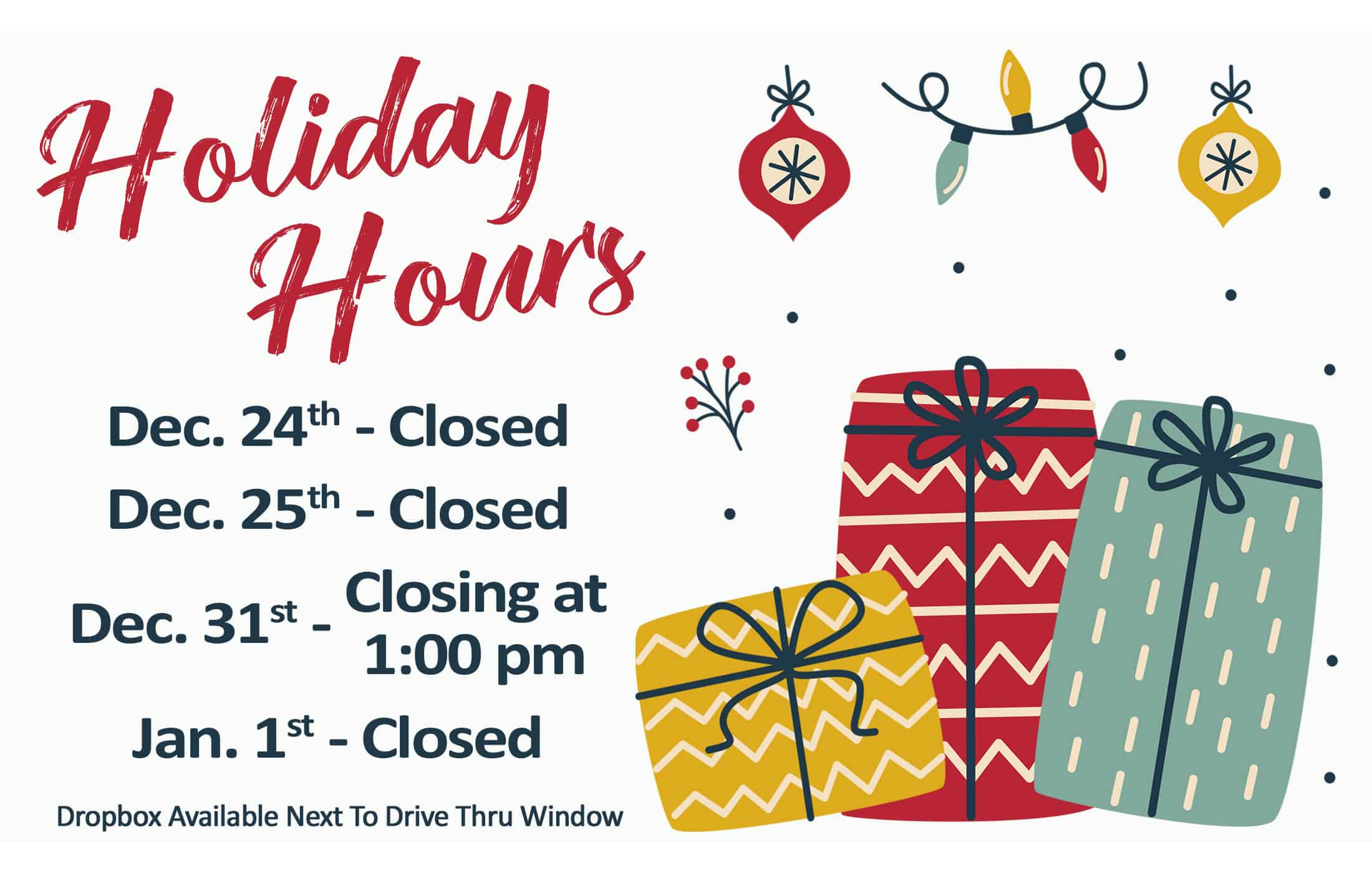 BPU Office Holiday Hours McPherson BPU